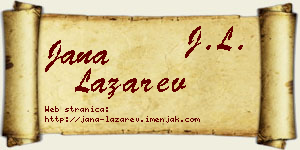 Jana Lazarev vizit kartica